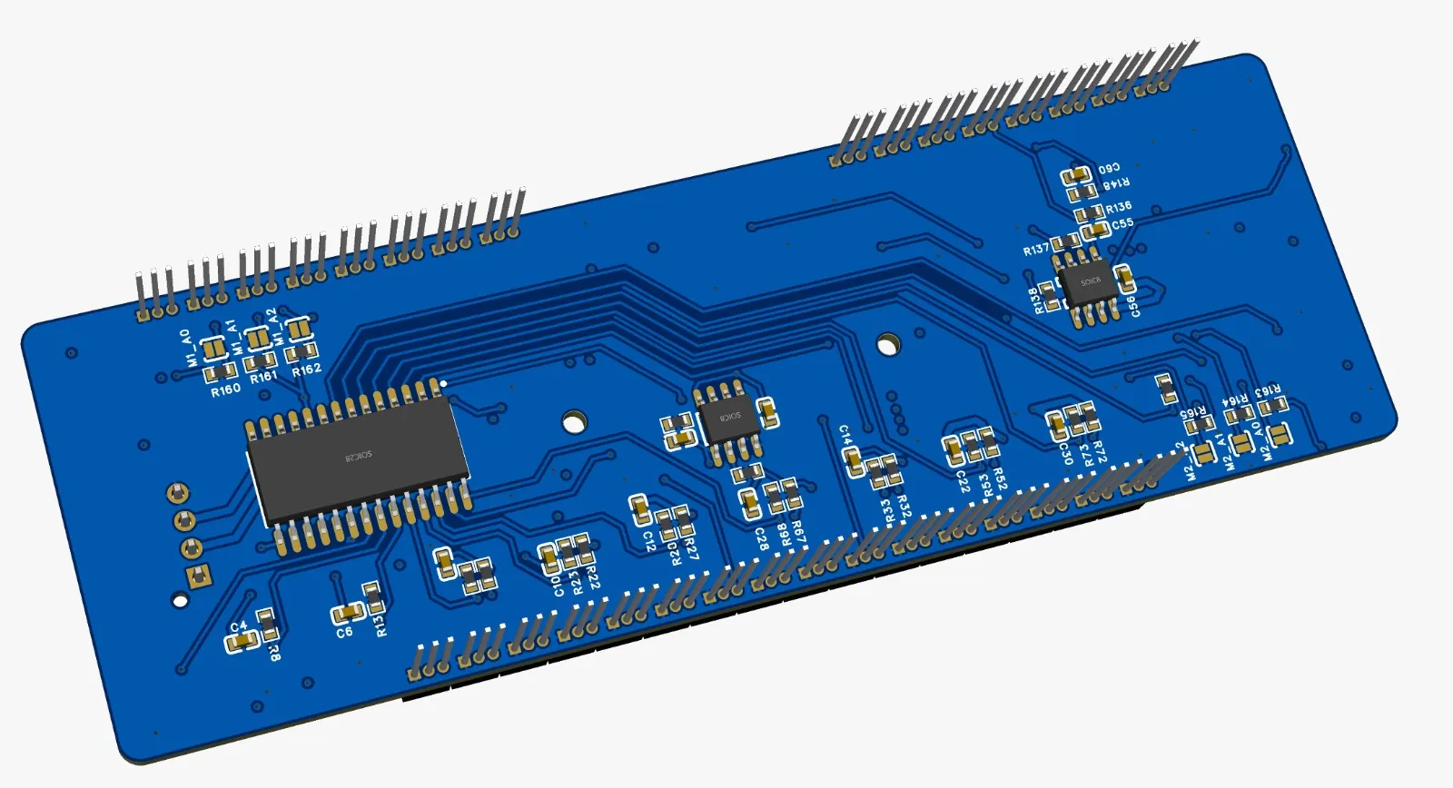 3D render of the AGV sensor board