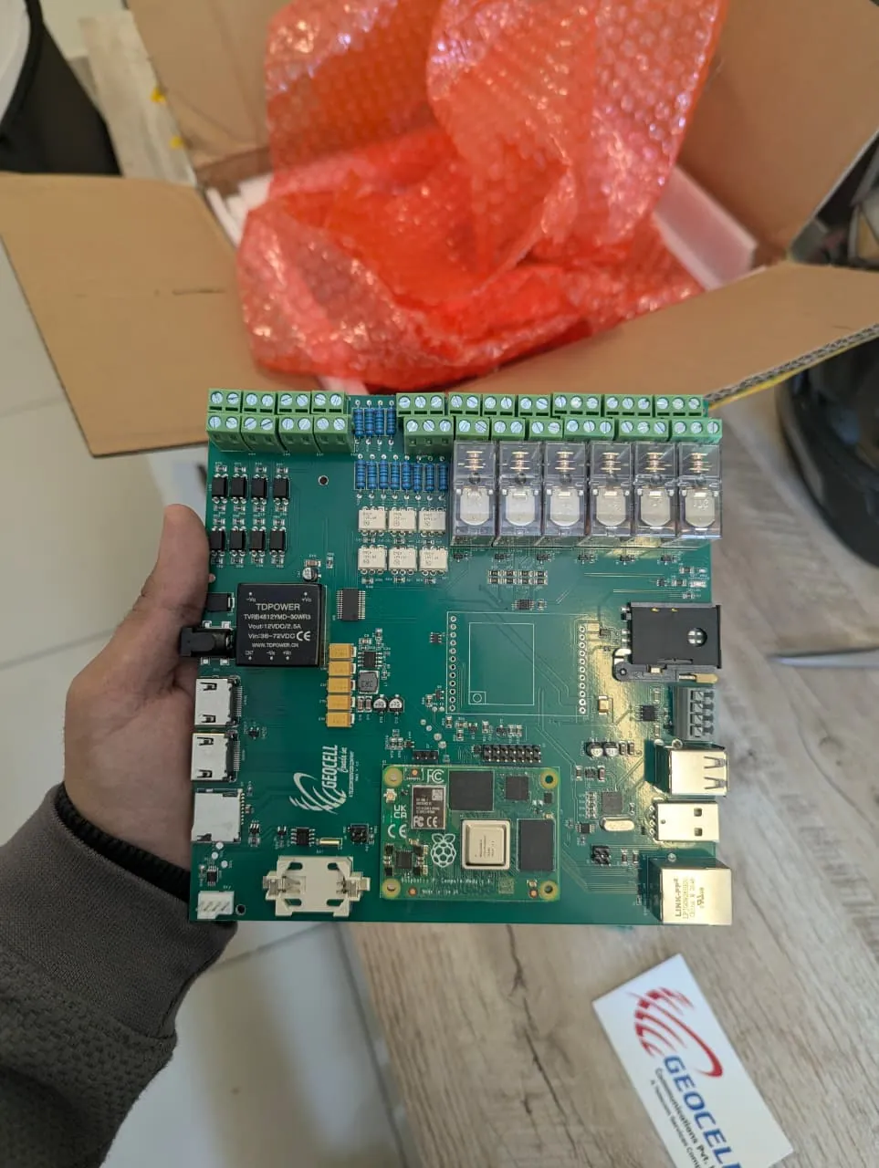 Controller PCB fresh out of its packaging